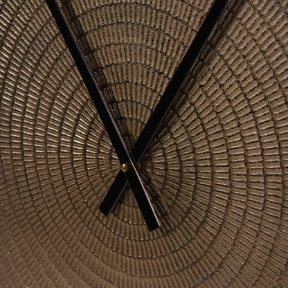 Adelaide Large Textured Champagne Gold Wall Clock