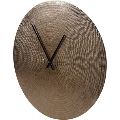 Adelaide Large Textured Champagne Gold Wall Clock