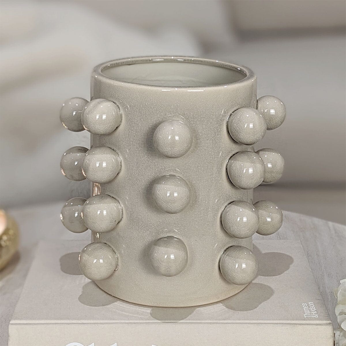 Amelie Cream Bobble Effect Vase