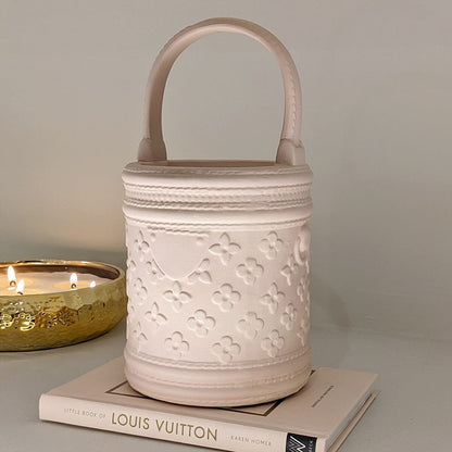 Astrid Beige Designer Inspired Handbag Ornament