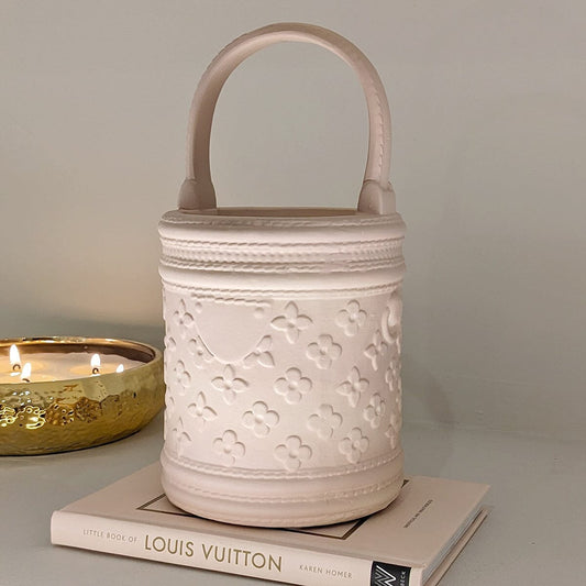 Astrid Beige Designer Inspired Handbag Ornament