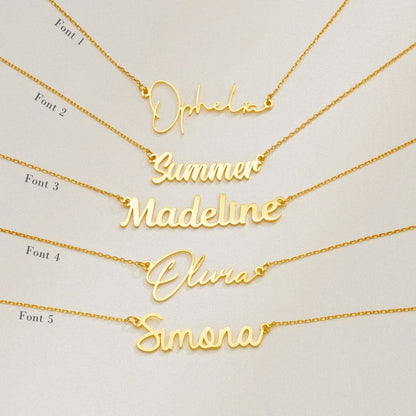 18K Gold Plated Custom Name Necklace