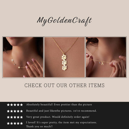 14K Gold Personalized Stethoscope Necklace