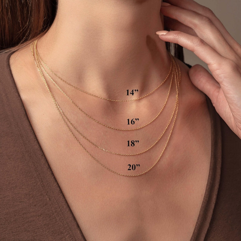 14K Gold Personalized Stethoscope Necklace