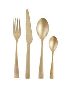 Zoey Gold Finish 16 Piece Cutlery Set